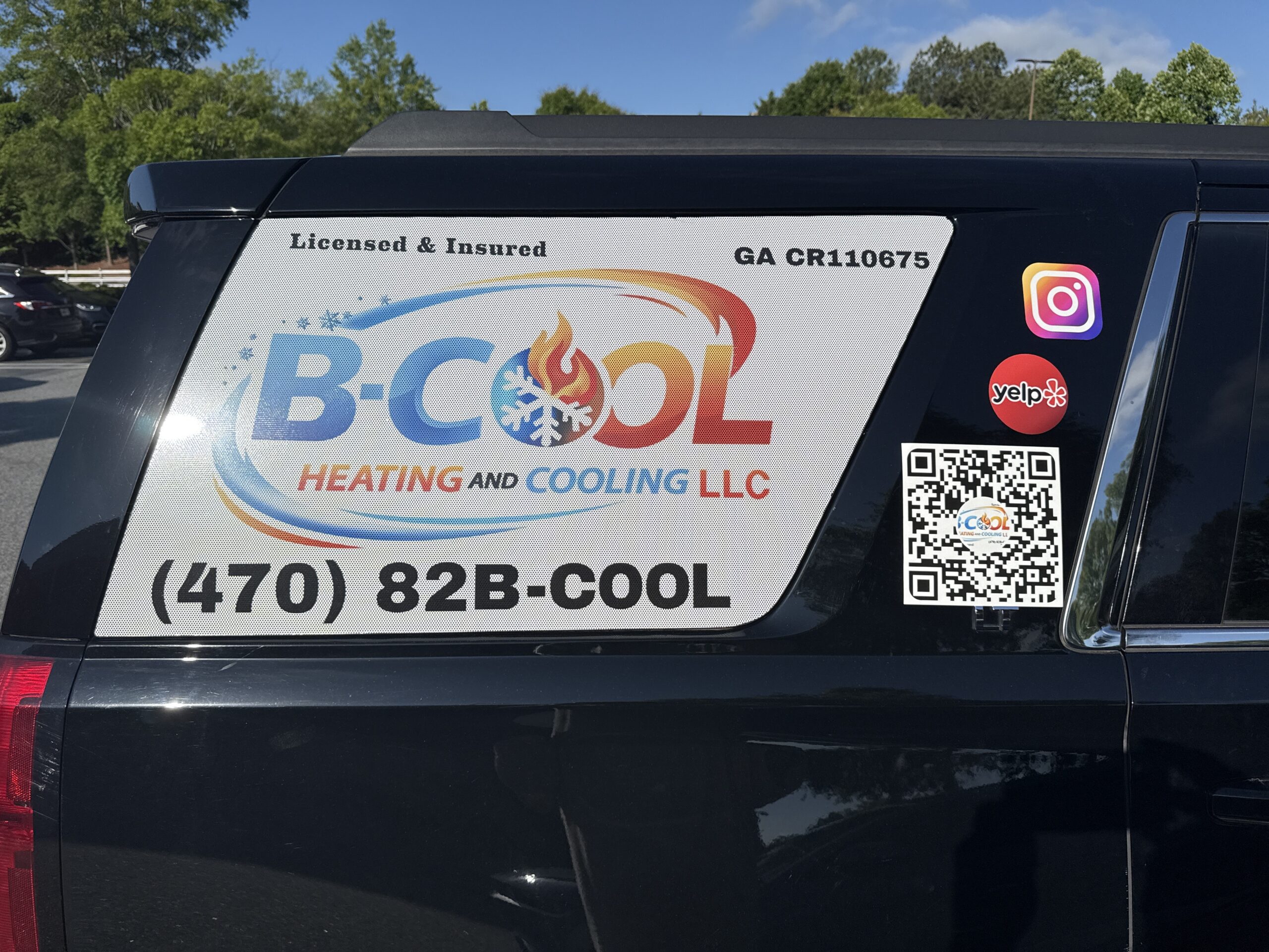 B-Cool HVAC technician on a service call in Cumming, GA
